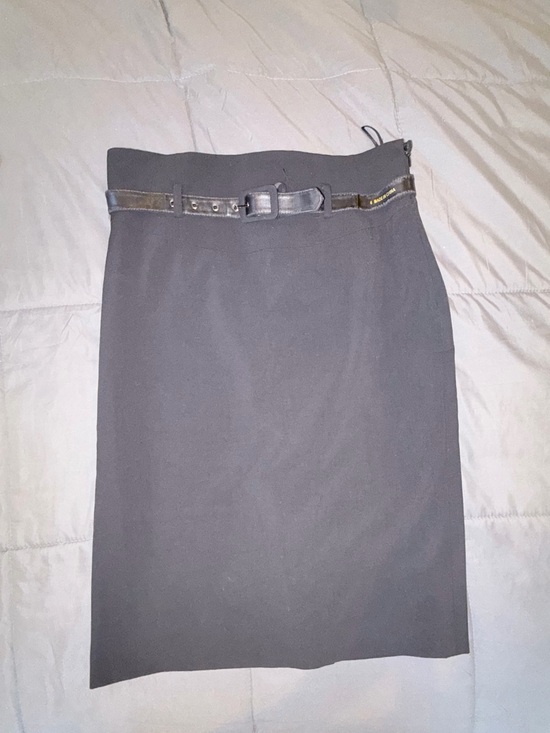 Nine West Dresses & Skirts - Nine West Black Belted Pencil Skirt Size 4 Career Office Classic